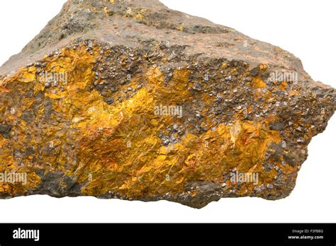 Copper ore (chalcopyrite Stock Photo - Alamy