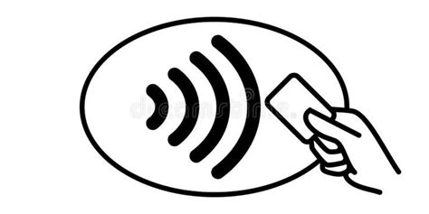 Contactless payment vector icon. Credit card hand, wireless NFC pay wave and con #Sponsored , # ...