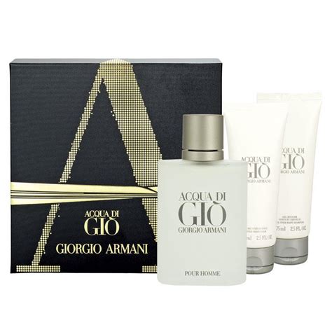 Buy Giorgio Armani Acqua Di Gio for Men 50ml 3 Piece Gift Set Online at ...