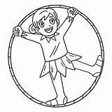 Premium Vector  A Cute And Funny coloring Page Of Circus Female sketch template