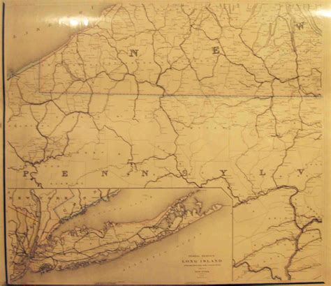 Post Route Map of the State of New York with Parts of Vermont ... - High Ridge Books, Inc.