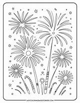 Fireworks Coloring Pages 5 Free Printable  Easy sketch template