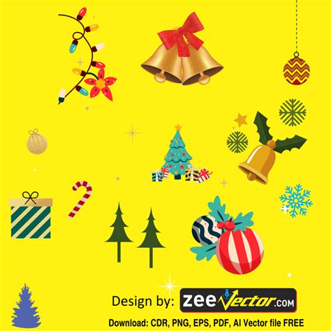 Christmas Elements PNG | Vector - FREE Vector Design - Cdr, Ai, EPS, PNG, SVG