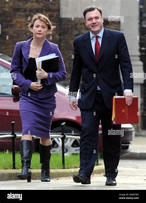 Husband and wife cabinet Ministers, Ed Balls and Yvette Cooper arrive ...