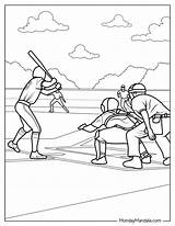 20 Baseball Coloring Pages Free PDF Printables sketch template