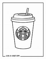 Starbucks Coffee And Food Coloring Pages  Free PDF Printables sketch template
