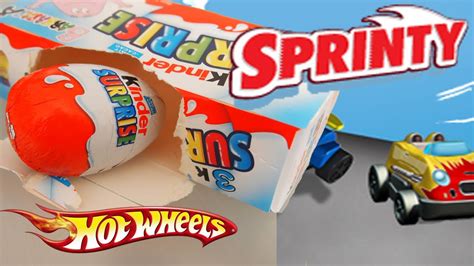 Kinder Surprise Egg Cars Hot Wheels Toys Racing Chocolate Eggs - YouTube
