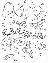 Printable Carnival sketch template