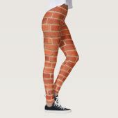 Red Brick Wall Texture Background Leggings | Zazzle