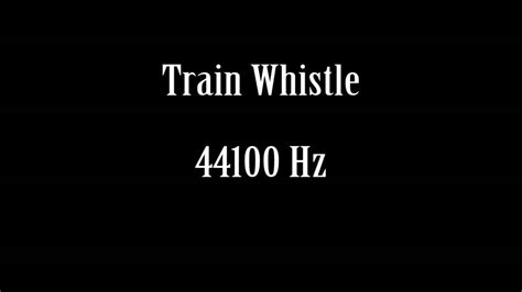 Train Whistle Horn Sound Effect Free High Quality Sound FX - YouTube