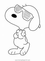 Cool Snoopy Coloring Page For Kids  Free Printable sketch template