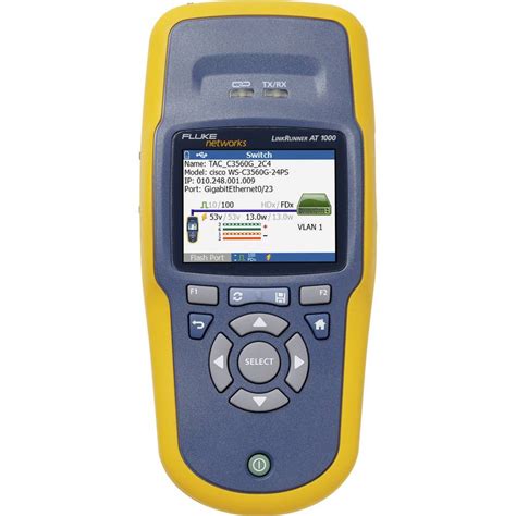 Fluke Networks LRAT-1000 LinkRunner AT 1000 Network Auto-Tester, cable tester, connectivity ...