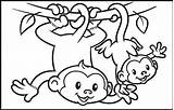 Cute Coloring Pages Monkey sketch template