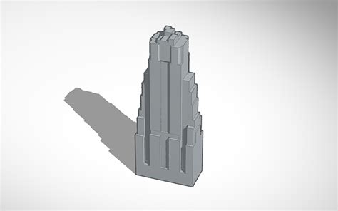 3D design Empire State Building - Tinkercad