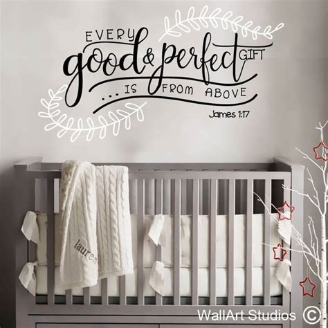 James 1-17 Bible Verse Wall Decal Baby Bible Verses, Bible Verse Wall Art, Scripture Quotes ...