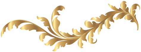 Gold Floral Element Png Clip Art Image Gallery Yopric - vrogue.co