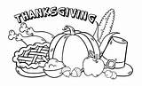 Thanksgiving Feast Coloring Pages sketch template