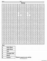 Anna Division Frozen Math Coloring Squared Disney Pixel Art  sketch template