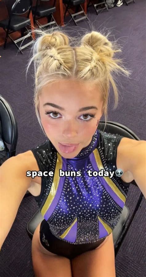 Olivia Dunne shows off 'space buns' look as LSU gymnastics superstar ...