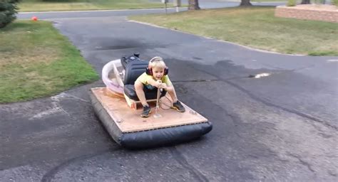 This guy built his son a hovercraft that actually hovers. | Fun projects for kids, Diy for kids ...
