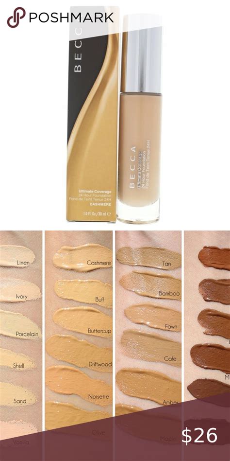 Becca Ultimate Coverage 24 Hr Foundation-Cashmere Used ONLY ONCE! A non-acnegenic, lightweight ...