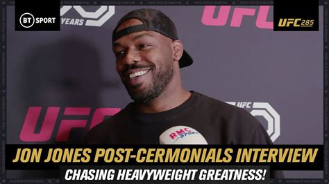 Jon Jones Post-Ceremonial Weigh-Ins Interview | Predicting Early Finish 👀 #UFC285 - YouTube