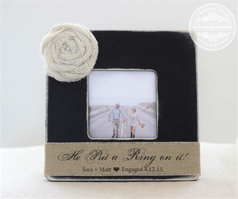 Personalized ENGAGEMENT Picture Frame Engagement Gift Gift - Etsy