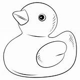 Rubber Duck Coloring Page sketch template