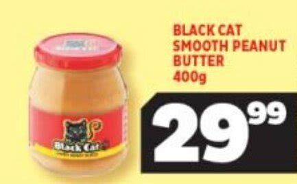 Black Cat Smooth Peanut Butter 400g offer at Usave