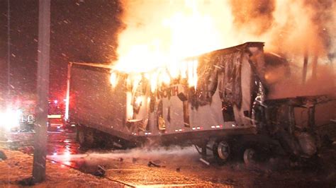 Extended: Firefighters battle Hwy 401 truck fire | CTV News