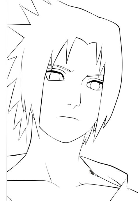 Sasuke lineart by Plaitum on DeviantArt