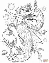 Mermaid Coloring Printables sketch template