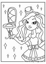 Ever After High Madeline Hatter Coloring Pages sketch template