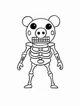 Piggy Roblox coloring Pages sketch template