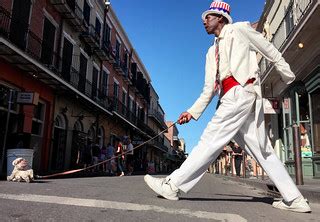 Street performer, Uncle Louie (in perpetual mid-stride) wa… | Flickr