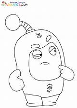Oddbods Coloring Pages sketch template