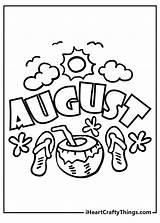 Free Printable Coloring Pages For August Celebrate Summer Fun sketch template