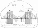 Brooklyn Bridge coloring Page  Free Printable Coloring Pages sketch template