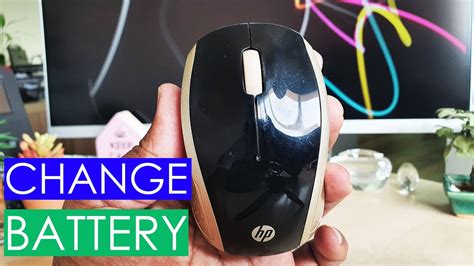 How To Change Battery In HP Wireless Mouse 200 - YouTube