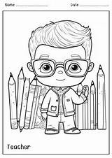 Occupation  Jobs Career Coloring Pages Worksheet By IYear sketch template