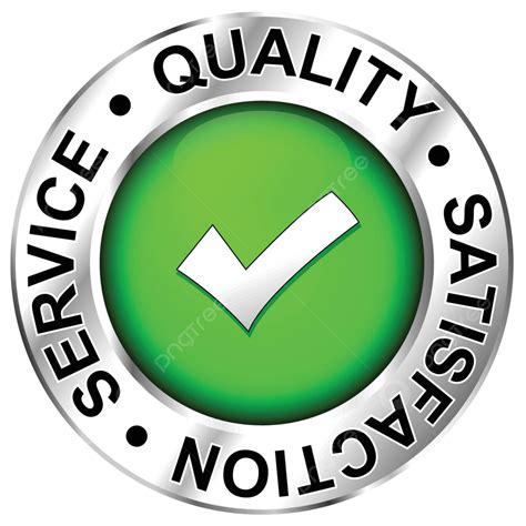 Quality Satisfaction Service Excellence Commitment Sign Vector ...