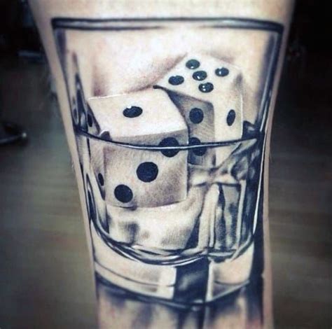 75 Dice Tattoos For Men - The Gambler's Paradise Of Life | Tattoos for guys, Cocktail shaker ...