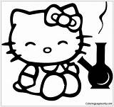 Girl Smoking Coloring Pages sketch template