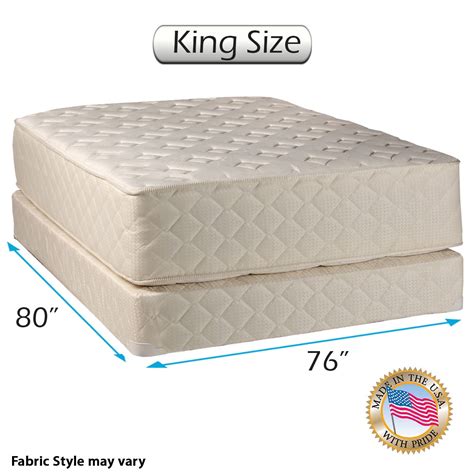 Dream Sleep Highlight Luxury Firm King Size Mattress & Box Spring Set ...