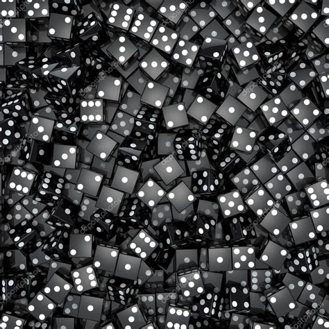 Black dice background — Stock Photo © grandeduc #22333039