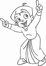 Chota Bheem Coloring Pages  Learny Kids sketch template