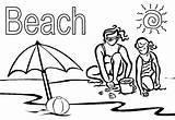 Free Printable Beach Coloring Pages For Kids sketch template