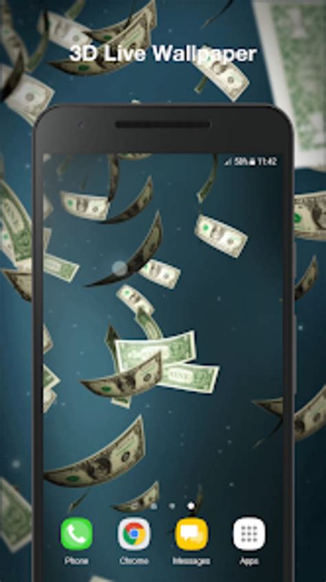Money Rain Live Wallpaper لنظام Android - تنزيل