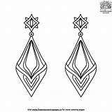 Brides Earrings Coloring Pages sketch template
