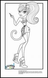 Monster High Travel Scaris Coloring Pages  Minister sketch template